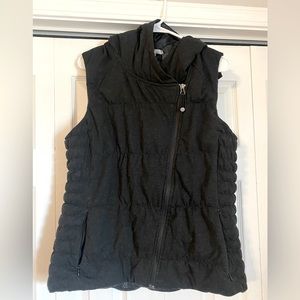 Athleta XL Vest. Super Warm with Goose Down. Charcoal Grey! Gently loved!